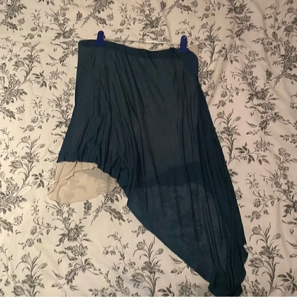 Helmut Lang Slack Jersey skirt cobalt